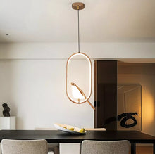 Load image into Gallery viewer, Acrylic Bird Chandelier LED Gold Pendant Light Ceiling Lamp 3 Colors Light