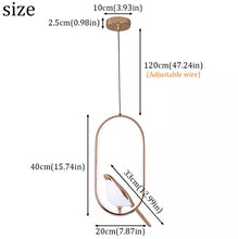 Load image into Gallery viewer, Acrylic Bird Chandelier LED Gold Pendant Light Ceiling Lamp 3 Colors Light