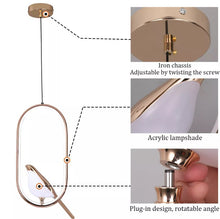 Load image into Gallery viewer, Acrylic Bird Chandelier LED Gold Pendant Light Ceiling Lamp 3 Colors Light