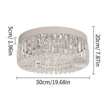 Load image into Gallery viewer, LED Ceiling Light Crystal Chandelier Silver Pendant Light 3 Colors Light 50 cm