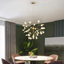 Load image into Gallery viewer, Modern Firefly Pendant Light Gold LED Chandelier Ceiling Light 36-lights