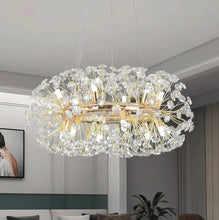 Load image into Gallery viewer, Modern Chandelier LED Pendant Light Crystal Ceiling Light Gold