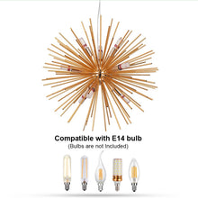 Load image into Gallery viewer, Chandelier Ceiling light Chandelier 9-Lights Sputnik Pendant Lights Gold
