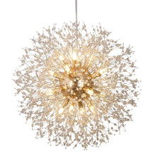 Load image into Gallery viewer, Chandelier Gold Crystal Firework Pendant Ceiling Light 16Lights G9