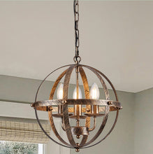 Load image into Gallery viewer, Pendant Light Industrial Globe Lighting Chandelier Hanging Bronze/Black 32cm