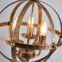 Load image into Gallery viewer, Pendant Light Industrial Globe Lighting Chandelier Hanging Bronze/Black 32cm