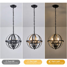 Load image into Gallery viewer, Pendant Light Industrial Globe Lighting Chandelier Hanging Bronze/Black 32cm
