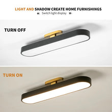 Load image into Gallery viewer, Flush Mount LED Ceiling Light Black/White with Remote Control 70cm Dimmable
