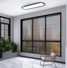 Load image into Gallery viewer, LED Ceiling Light Ultra Thin Low Profile Modern Black/White 100cm Dimmable 3 Color Lights