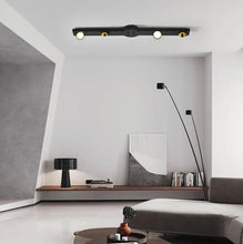 Load image into Gallery viewer, LED Ceiling Light Black 24W Modern Dimmable with Remote Control Lamp 82cm