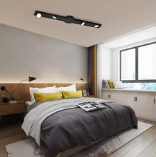 Load image into Gallery viewer, LED Ceiling Light Black 24W Modern Dimmable with Remote Control Lamp 82cm