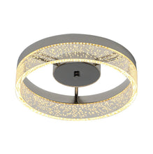 Load image into Gallery viewer, Modern LED Flush Ceiling Light Silver 20W Warm White 29.6cm