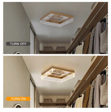 Load image into Gallery viewer, Modern Square Black/Gold LED Ceiling Light Warm White 30cm