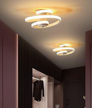 Load image into Gallery viewer, Semi Flush LED Ceiling Light Ceiling Lamp Light Fixtures 18W Nordic Minimalist Black/White