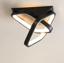 Load image into Gallery viewer, Square Hallway Light Modern LED Ceiling Light Fixtures Warm/Cool Light Acrylic Metal Small Led Ceiling Lamp White/Black