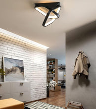 Load image into Gallery viewer, Square Hallway Light Modern LED Ceiling Light Fixtures Warm/Cool Light Acrylic Metal Small Led Ceiling Lamp White/Black