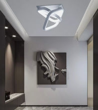 Load image into Gallery viewer, Square Hallway Light Modern LED Ceiling Light Fixtures Warm/Cool Light Acrylic Metal Small Led Ceiling Lamp White/Black