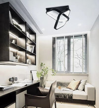 Load image into Gallery viewer, Square Hallway Light Modern LED Ceiling Light Fixtures Warm/Cool Light Acrylic Metal Small Led Ceiling Lamp White/Black