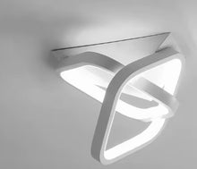 Load image into Gallery viewer, Square Hallway Light Modern LED Ceiling Light Fixtures Warm/Cool Light Acrylic Metal Small Led Ceiling Lamp White/Black