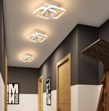 Load image into Gallery viewer, Ceiling Light LED 2 Square 22 W Black/White Small 3 Color Lights 28cm