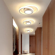 Load image into Gallery viewer, LED Ceiling Light, Round Ceiling Light Indoor Black/White 31W 3 Color Lights