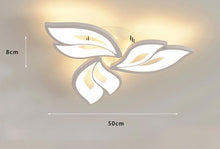 Load image into Gallery viewer, Bedroom LED Lights For Ceiling Flower Chandelier Flush Mount Ceiling Lamp Fixture Black/White 50cm