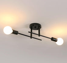 Load image into Gallery viewer, Flushmount Ceiling Light Bedroom Corridor Dome Light Modern Industrial Black/ Gold E27