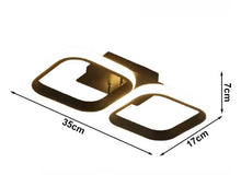 Load image into Gallery viewer, LED Mounted Ceiling Lamp Decorative Lights for Hallway White/Black Square Ceiling Light 3 Color Lights