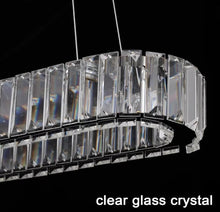 Load image into Gallery viewer, Chandelier Crystal Oval LED Pendant Light Modern Large Crystal 70cm (warm/cool white)