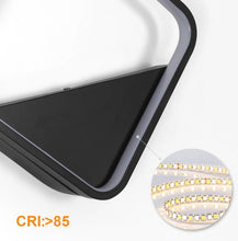 Load image into Gallery viewer, Square LED Wall Light 20W Warm White 25cm Black Aluminum