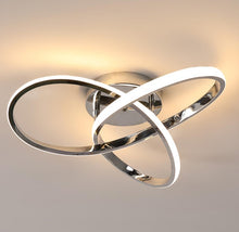 Load image into Gallery viewer, Modern LED Ceiling Lamp Silver Ceiling Light LED 40cm Light Fixture 3000K
