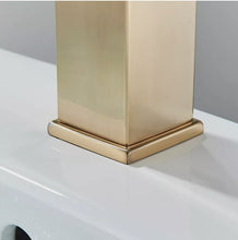 Load image into Gallery viewer, Basin Tap Black/Gold/Silver Modern Waterfall Bathroom Sink Faucet with Single Handle Bathroom Faucet