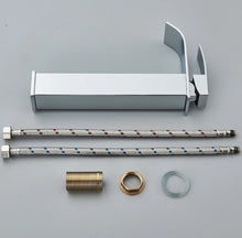 Load image into Gallery viewer, Basin Tap Modern Black/Gold/Silver Waterfall Tall Single Lever Handle Single Hole Mono Basin Mixer