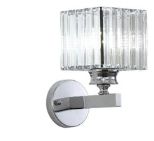 Load image into Gallery viewer, Wall Sconce Crystal Lamp E27 Modern Silver Square