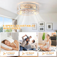 Load image into Gallery viewer, Industrial Flush Mount Ceiling Fan Black/White 4xE27 50cm with Remote Control