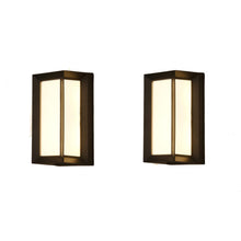 Load image into Gallery viewer, Outdoor Wall Light 2 Pack Black 18W Outdoor Modern LED Waterproof IP65 Neutral Light 4000K