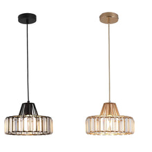 Load image into Gallery viewer, Nordic Crystal Pendant Lamp Black/Gold Glass Pendant Light Mini Modern Luxury E26