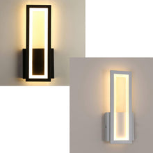 Load image into Gallery viewer, Wall Light Modern Iron Wall Sconce Wall Mounted Light 17W Bedside Lamp Rectangle Black/White