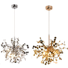 Load image into Gallery viewer, Chandelier Pendant Light Height Adjustable Silver/Gold Hanging Lamp