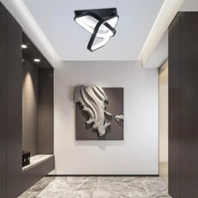 Load image into Gallery viewer, Square Hallway Light Modern LED Ceiling Light Fixtures Warm/Cool Light Acrylic Metal Small Led Ceiling Lamp White/Black