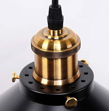 Load image into Gallery viewer, 3-Light Pendant Light Fixtures Hanging Pendant Lighting Ceiling Lamp E27 Base Black