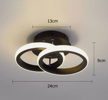 Load image into Gallery viewer, Ceiling Lights Modern LED 24W Round 3 Color Lights Black Simple Design