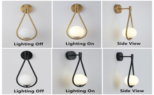 Load image into Gallery viewer, Wall Lights Indoor Wall Sconce LED E27 Gold/Black Wall Lamp Ball 5W