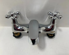 Load image into Gallery viewer, Bath Filler Tap Chrome Finish Cross Handles