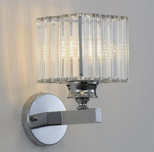 Load image into Gallery viewer, Wall Sconce Crystal Lamp E27 Modern Silver Square