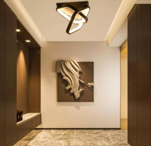 Load image into Gallery viewer, Square Hallway Light Modern LED Ceiling Light Fixtures Warm/Cool Light Acrylic Metal Small Led Ceiling Lamp White/Black