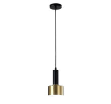 Load image into Gallery viewer, 1 Way Small Hanging Light Gold/Black Lampshade Ceiling Pendant Light Copper Lamp Adjustable Line