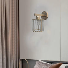Load image into Gallery viewer, Crystal Cups Wall Lamp Retro Wall Light Glass Shade E27 Black/Gold Wall Sconces E27