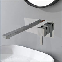 Load image into Gallery viewer, mono basin taps Wall Mounted Tap Basin Tap Chrome Finish Finish Waterfall Basin Sink Mixer Tap Bathroom Single Lever Hot Cold Tap