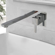 Load image into Gallery viewer, basin mixer taps Wall Mounted Tap Basin Tap Chrome Finish Finish Waterfall Basin Sink Mixer Tap Bathroom Single Lever Hot Cold Tap
